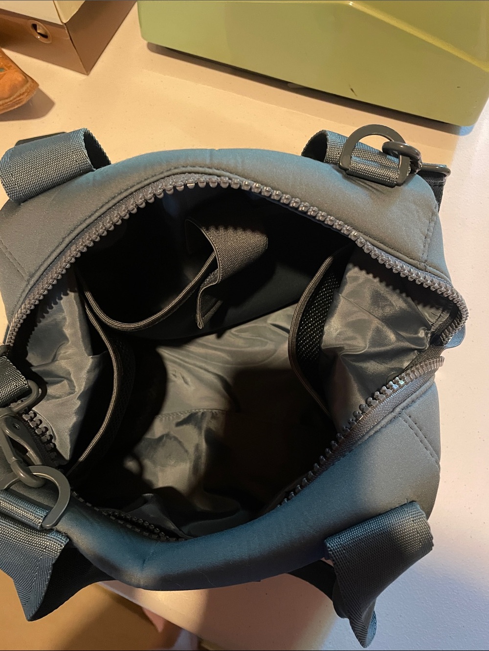 Dagne Dover Neoprene Tote in Blue - Picture 3 of 14